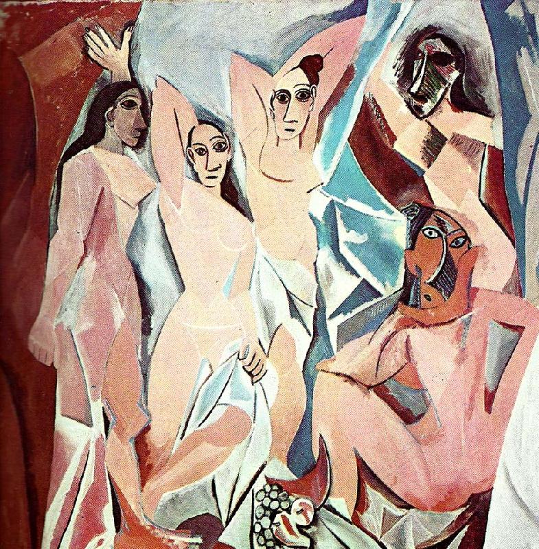 pablo picasso les demoiselles d, a vignon oil painting image